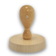 TRODAT WOODEN STAMP 100MM ROUND WITH DIE